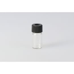 日電理化硝子 スピッチバイアル SPV-100 100μL 無色 穴あき黒キャップ フッ素PTFE/シリコーンパッキングセット 20組 203361