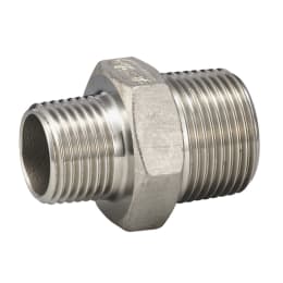 SUS製ねじ込み継手 異径ニップル 2"×1"1/4 VRN-1610