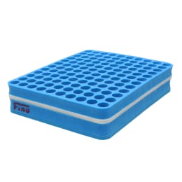 Fine発泡試験管立て 青 120本立て