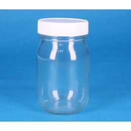 マヨネーズ瓶 白PPキャップ 中栓付 450mL 24入