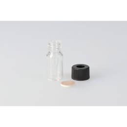 スピッチバイアル SPV-100 100μL 穴あき黒キャップ フッ素PTFE/ニトリルパッキン付 20組 203351