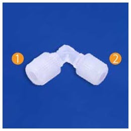 PFAエルボコネクタ 1/4GN接続・1/8MNPT捻子