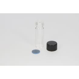 日電理化硝子 ねじ口瓶 S-08 2mL 無色 フェノールキャップ フッ素PTFE/シリコンパッキングセット 100組 250303