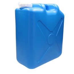 扁平缶 ノズル無 20L ブルー 0207BL