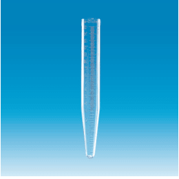 V底遠沈管 PC製 キャップなし 刻み目盛付 15mL 10本入