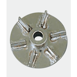 撹拌翼 円板付タービン 122330 軸径φ10×翼径φ80mm