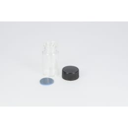 日電理化硝子 ねじ口瓶 SV-10 10mL 無色 フェノールキャップ フッ素PTFE/シリコンパッキングセット 50組 251107