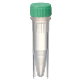 Oリングレス スクリューキャップチューブ 1.5mL 自立型 緑 500本入