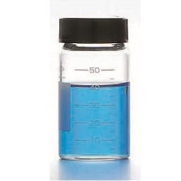 目盛付バイアル 無色 GV-50 50mL 標準セット 5組 206014