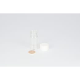 ねじ口瓶 無色 SV-5 5mL PP白キャップ フッ素PTFE/ニトリルパッキン 組合せ 100組 250625