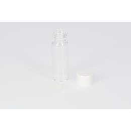 日電理化硝子 ねじ口瓶 S-1 4mL 無色 メラミンキャップ シリコーンゴムパッキングセット 100組 250146