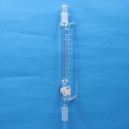 Fine共通摺合せ円筒分液ロート 100mL 側管付 球栓15/25下部19/38 目盛付 ガラスコック付