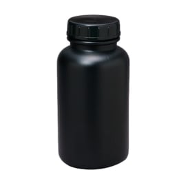 広口びん 黒色 PE 3L 0091BK