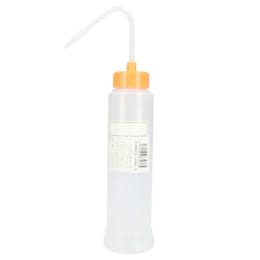 NT洗瓶BIIカラーキャップ スリム 広口 PE製 400mL 色2 オレンジイエロー