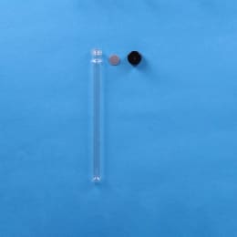 ねじ口試験管 ST-15M 15mL 黒キャップ フッ素PTFEシリコンパッキン付 50入 119308