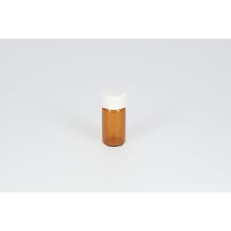 ねじ口瓶 茶色 SV-5 5mL メラミン白キャップ フッ素PTFE/ニトリルパッキン 組合せ 100組 250885