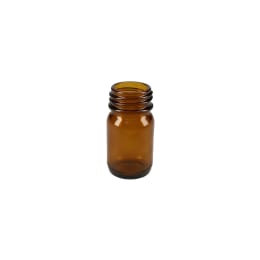 ねじ口びん 広口 30mL 茶