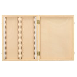 プレパラート標本箱 木製 M-100 100枚用