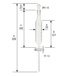 【販売終了】SPC分液ロート 50mL SPC15 目盛付