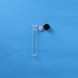 ねじ口試験管 ST-16.5S 10mL 黒キャップ フッ素PTFEシリコンパッキン付 100入 119315