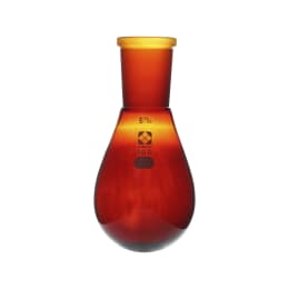 柴田科学 共通摺合なす形フラスコ 茶 29/42 100mL 005270-29100