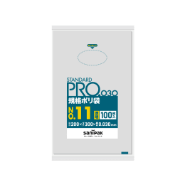 STANDARD PRO 規格ポリ袋 L11 11号 0.03t 透明 100P×30冊
