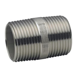 SUS製ねじ込み継手 ニップル 3/8 VN-316-03