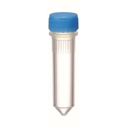 Oリングレススクリューキャップチューブ 1.5mL コニカル型 滅菌 青 500入