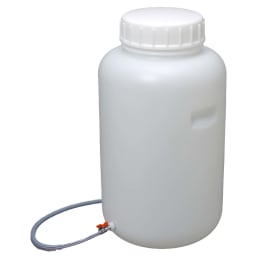 瑞穂化成工業 広口びん ボールコック付 100L 0744