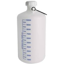 キャニスター 乳白 10L PE-HD 取手目盛付 S65 107704