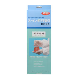 Fineファインポリ手袋II M 乳白 100入