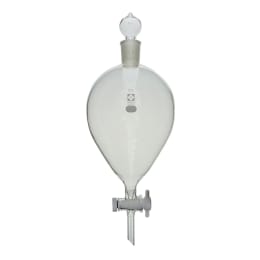 分液ロート 球栓スキーブ形 3000mL PTFEコック付 014260-3000