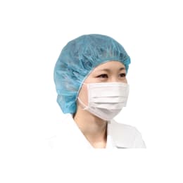 【販売終了】IS不織布キャップ 青 100入 FR-211