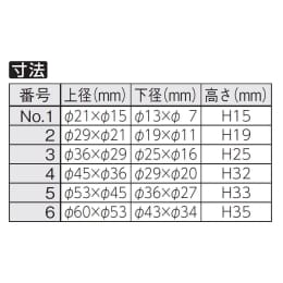 ゴムアダプター シリコン グレー 6個1組