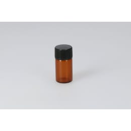 日電理化硝子 バキュームバイアルSVF-10 10mL 茶色 フェノール黒キャップ 液状用ブチルゴム栓 50組 203432