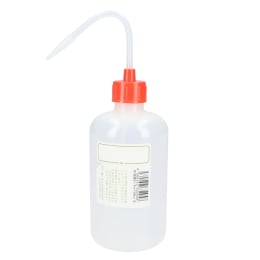 NT洗瓶 カラーキャップ 細口 500mL 色3 R レッド