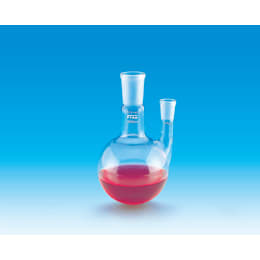 Fine共通摺合二口丸型フラスコ 300mL 中管24/40 側管15/25