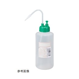 NT洗瓶 B型 弁付 カラーキャップ 1L 色6 GR グリーン