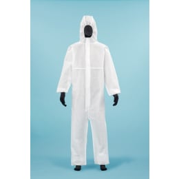AZ GUARD®2011 フード付き続服 XXL ホワイト
