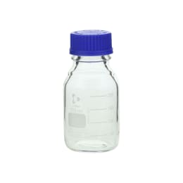 ねじ口びん(メジュームびん) 青キャップ付 250mL 017200-250A