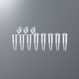 PCR用8連チューブ 0.2mL TIC-028 キャップ付 120入