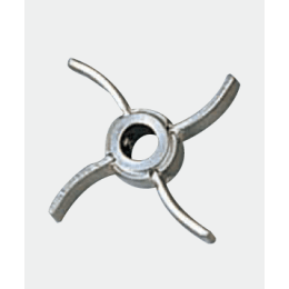 撹拌翼 湾曲ファンタービン 122580 軸径φ8翼径φ70mm