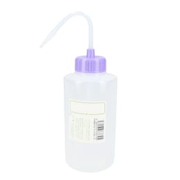 NT洗瓶 BII型 カラーキャップ 広口 500mL 色9 LVI ライトバイオレット