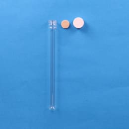 ねじ口試験管 ST-18M 25mL 白キャップ フッ素PTFE/ニトリルパッキン付 50入 119237