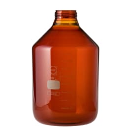 ねじ口びん(広口) GLS-80 茶褐色 びんのみ 10L 017250-1100005