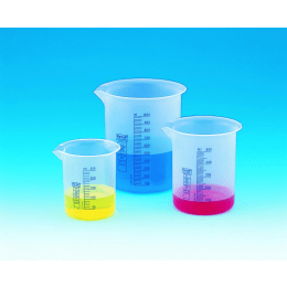 ビーカー 青目盛付き PP製 25mL