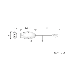 エスペックミック センサ接続ケーブル TCH-1010 熱電対