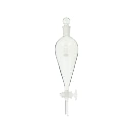 共通摺合せ分液ロート 球栓スキーブ形 300mL ガラスコック付 014230-300