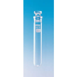 Fine透明共通摺合共栓丸底沈でん管 10mL 透明 目盛無 φ16.5×H100 栓14/10 10入