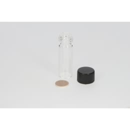 日電理化硝子 ねじ口瓶 S-08 2mL 無色 フェノールキャップ フッ素PTFE/ニトリルパッキングセット 100組 250283